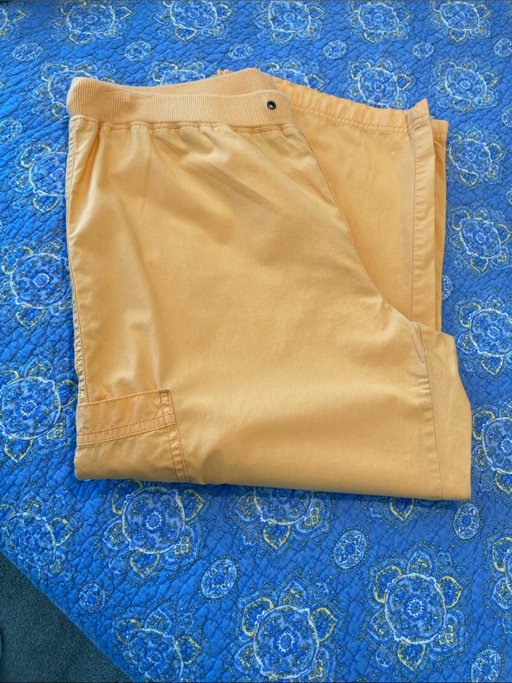 Womens Bright Yellow Cargo Pants